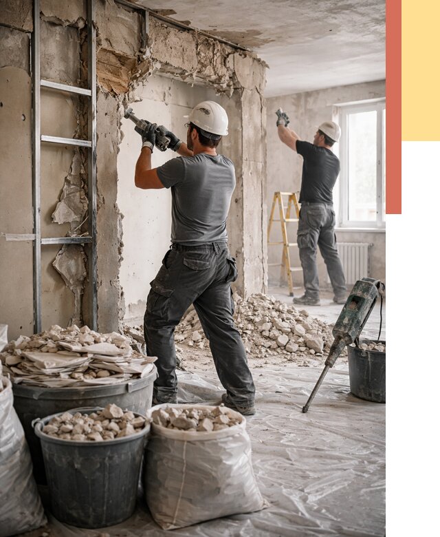 Демонтажные работы в Борзе от 2781 руб. — услуги и цена под ключ | ОТДЕЛОЧНИК-Бря