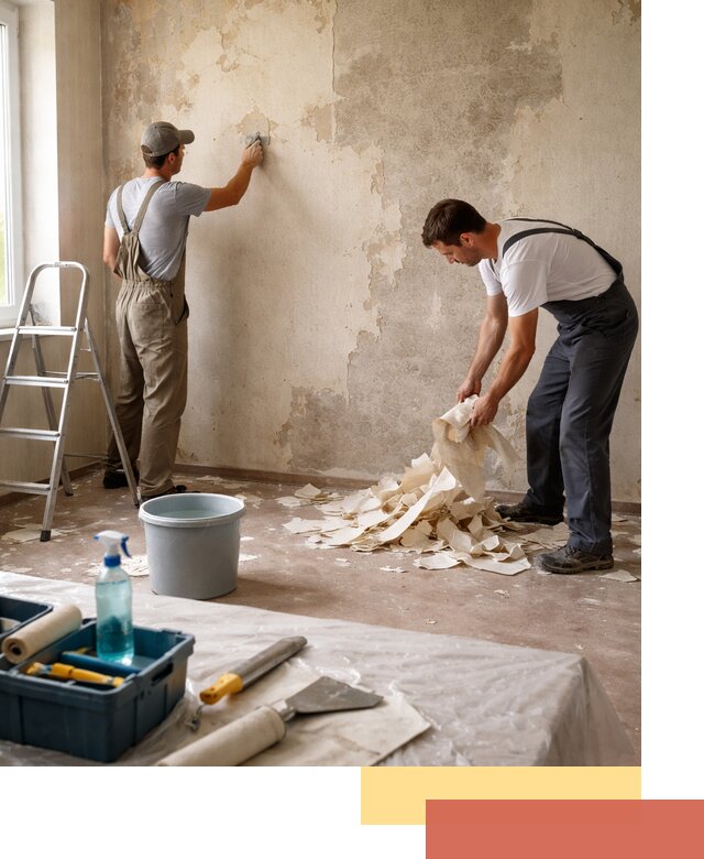 Снятие старых обоев в Борзе быстро и качественно