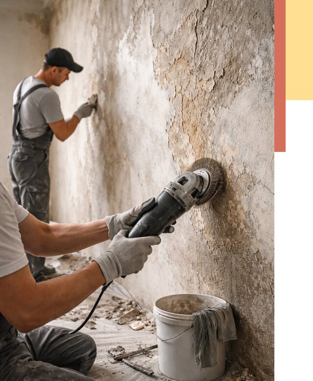 Снятие и удаление краски со стен в Борзе от 2163 руб. — ОТДЕЛОЧНИК-Бря