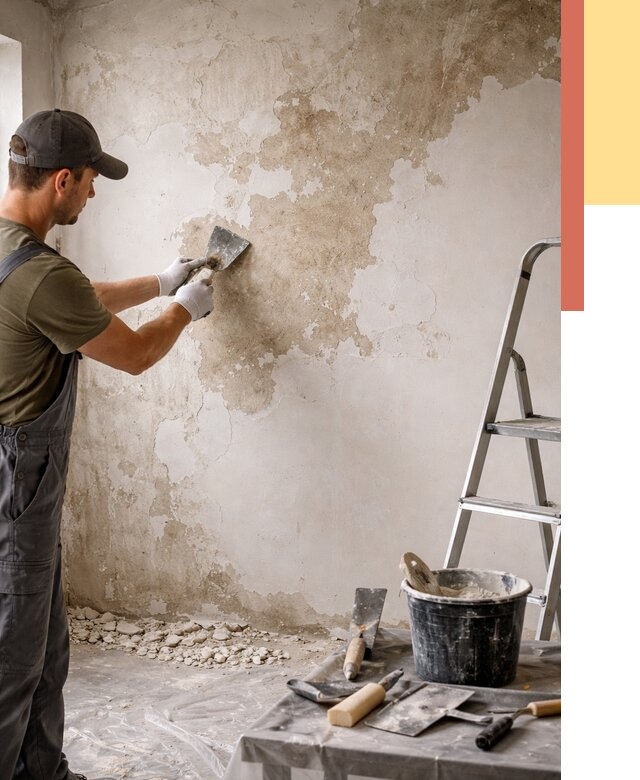 Снятие старой шпаклевки в Борзе от 1906 руб. — быстро и недорого | ОТДЕЛОЧНИК-Бря