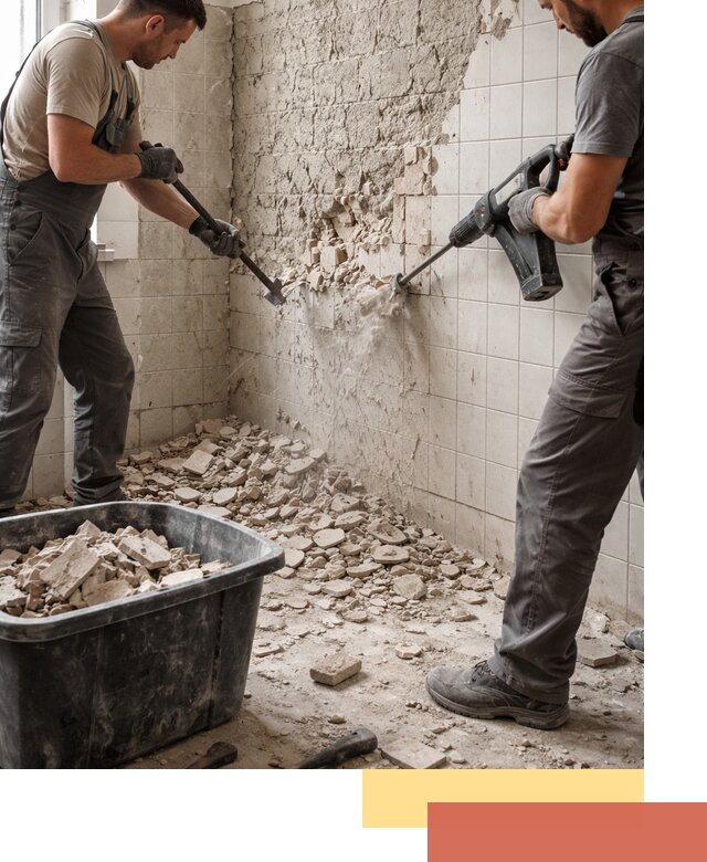 Демонтаж плитки со стен в Борзе быстро и аккуратно