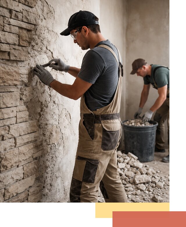 Демонтаж декоративного камня в Борзе профессионально и безопасно