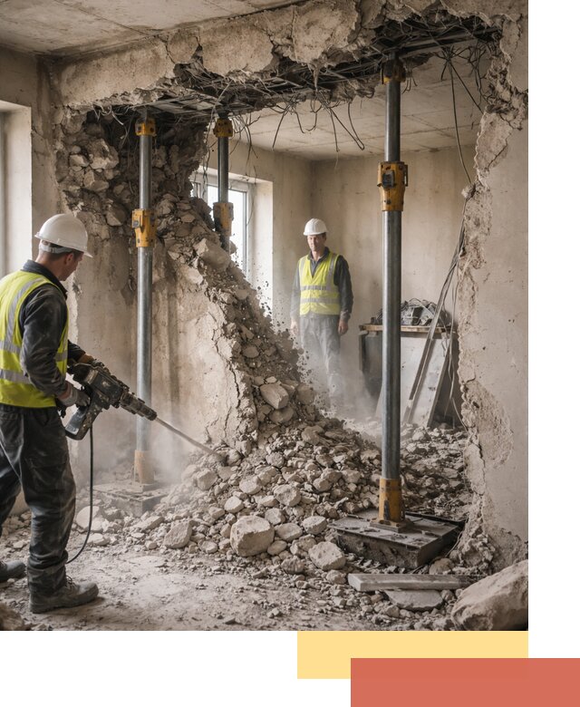 Снос несущих стен в Борзе с гарантией безопасности и качества