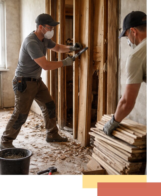 Демонтаж деревянных перегородок в Борзе быстро и аккуратно