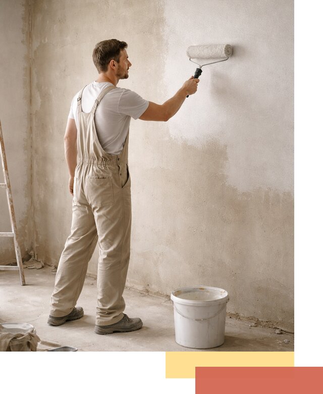 Грунтовка стен под отделку в Борзе профессиональным раствором