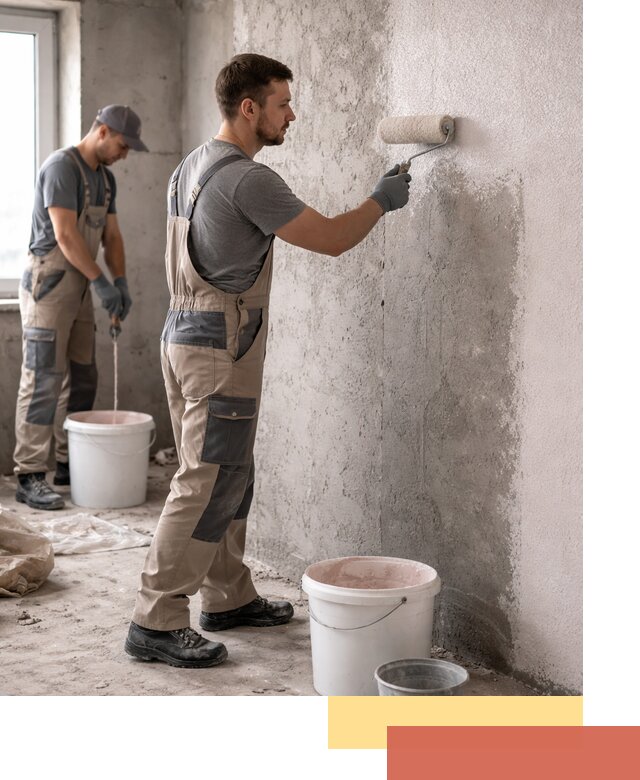 Нанесение бетоноконтакта на стены в Борзе для последующей отделки