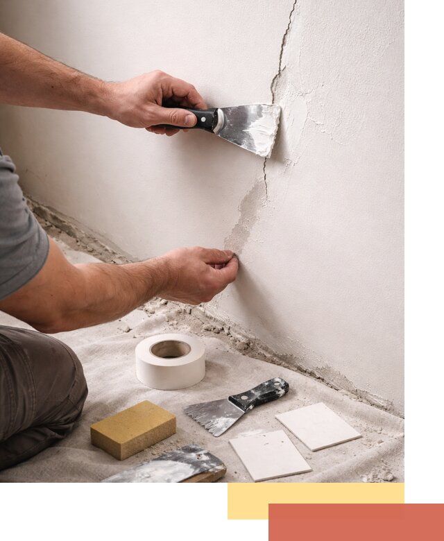 Заделка трещин и сколов в стенах и потолках в Борзе