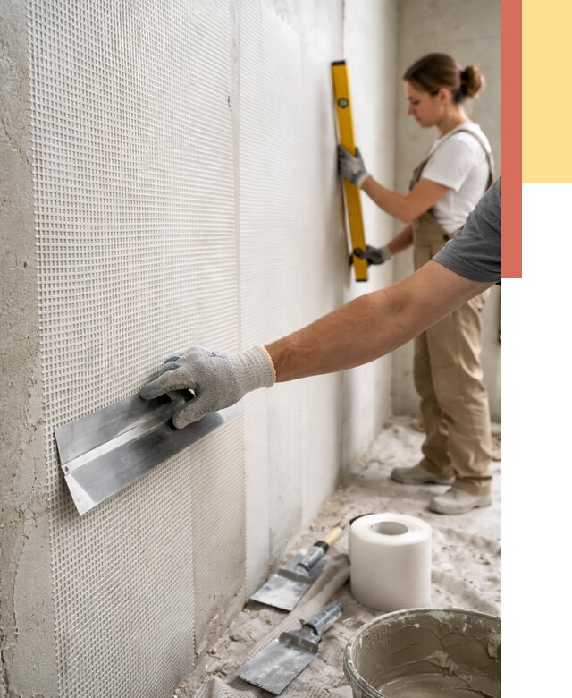 Армирование стен стеклосеткой в Борзе от 3296 руб. под ключ | ОТДЕЛОЧНИК-Бря