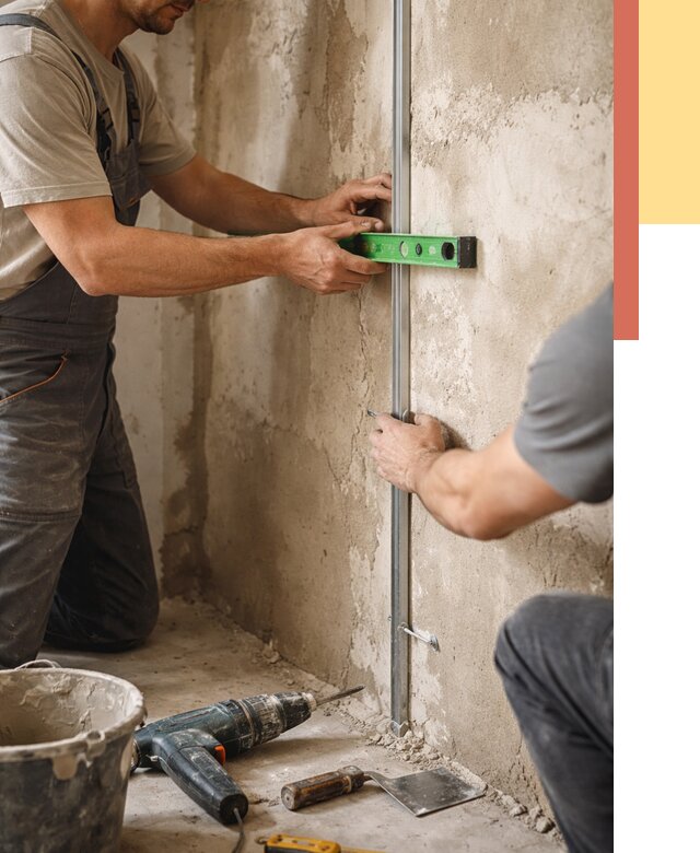 Установка штукатурных маяков в Борзе от 7211 руб. — быстро и недорого | ОТДЕЛОЧНИК-Бря