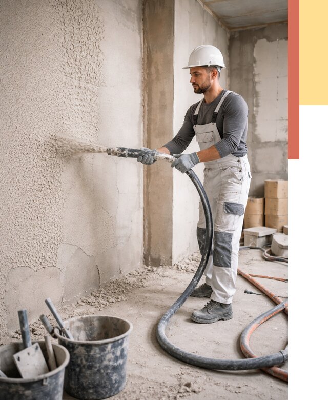 Машинная штукатурка стен в Борзе под ключ от 6696 руб./м2 | ОТДЕЛОЧНИК-Бря