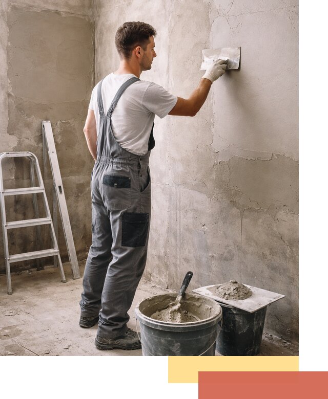 Штукатурка стен в ванной под ключ в Борзе