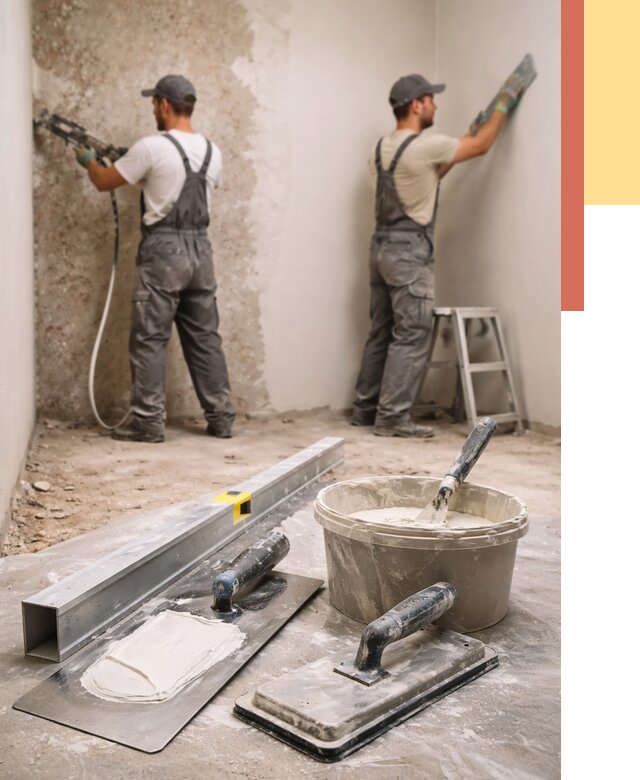 Штукатурка стен под обои в Борзе от 4635 руб./м2 — выравнивание под обои | ОТДЕЛОЧНИК-Бря