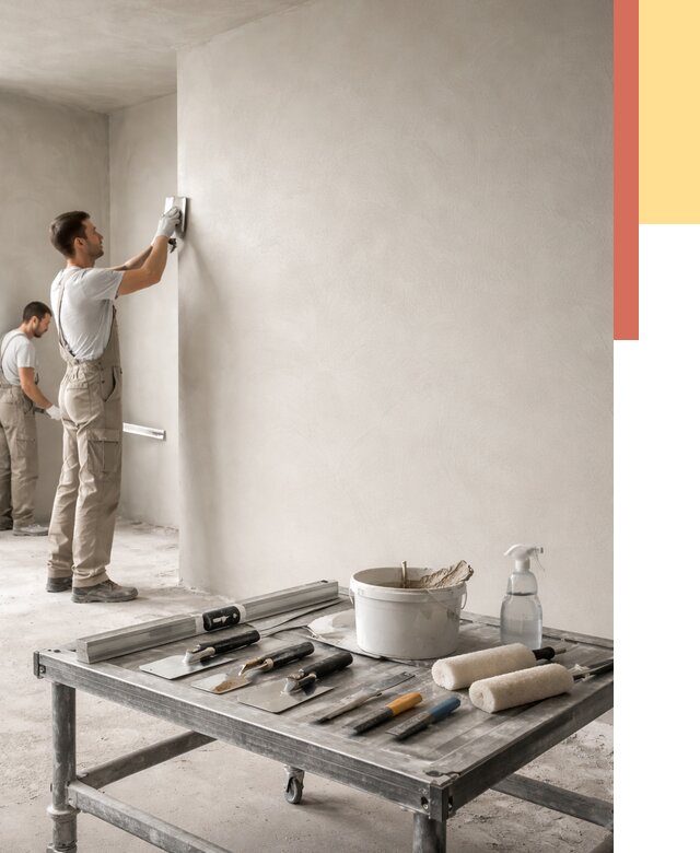 Штукатурка стен под покраску в Борзе от 4635 руб./м² — качественно и недорого | ОТДЕЛОЧНИК-Бря