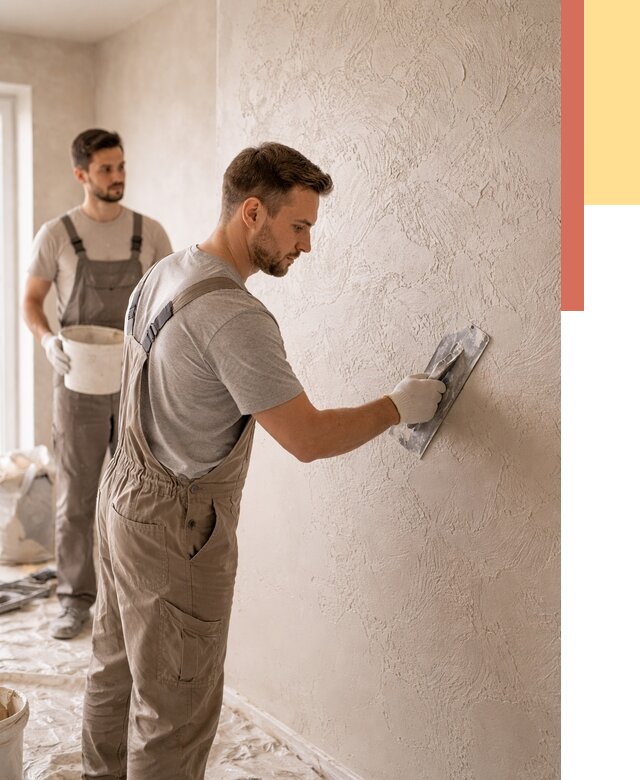 Фактурная штукатурка стен в Борзе от 4326 руб./м² — заказать под ключ | ОТДЕЛОЧНИК-Бря