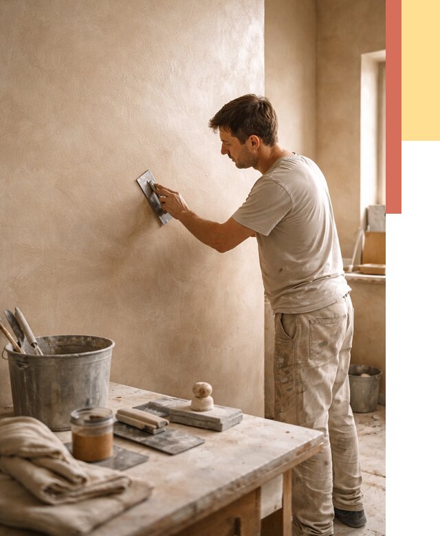 Марокканская штукатурка таделакт в Борзе под ключ от 4326 руб. | ОТДЕЛОЧНИК-Бря
