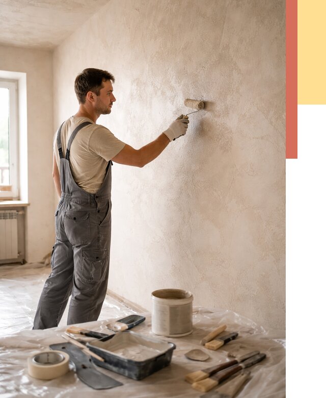 Нанесение лессирующей краски по декоративке в Борзе от 1803 руб. | ОТДЕЛОЧНИК-Бря