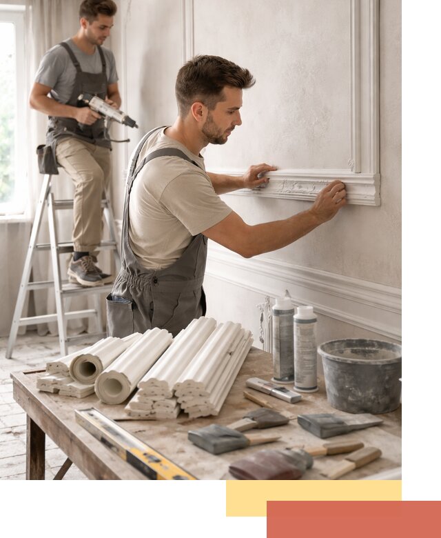 Монтаж лепнины на стены в Борзе профессионально и качественно