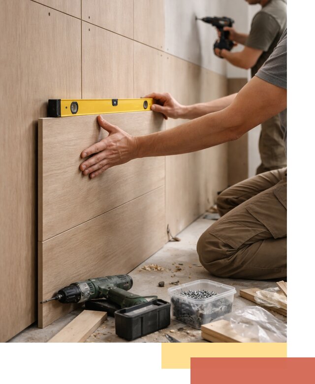 Профессиональный монтаж МДФ панелей на стены в Борзе