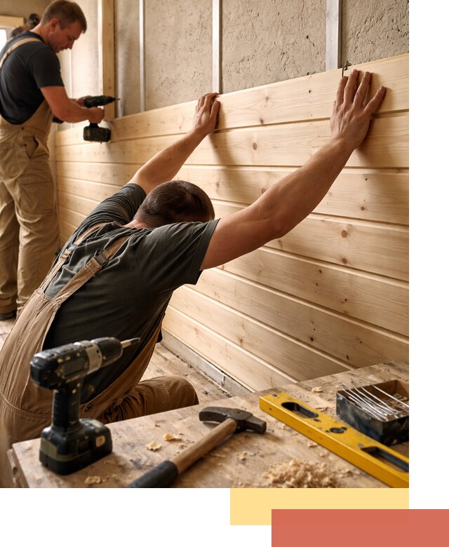 Монтаж деревянной вагонки на стены в Борзе быстро и качественно