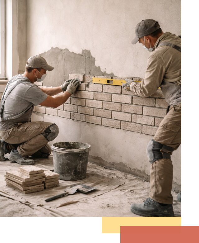 Монтаж декоративного кирпича профессионально в Борзе