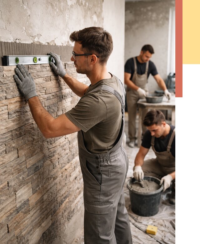 Монтаж искусственного камня в Борзе от 4635 руб. под ключ | ОТДЕЛОЧНИК-Бря