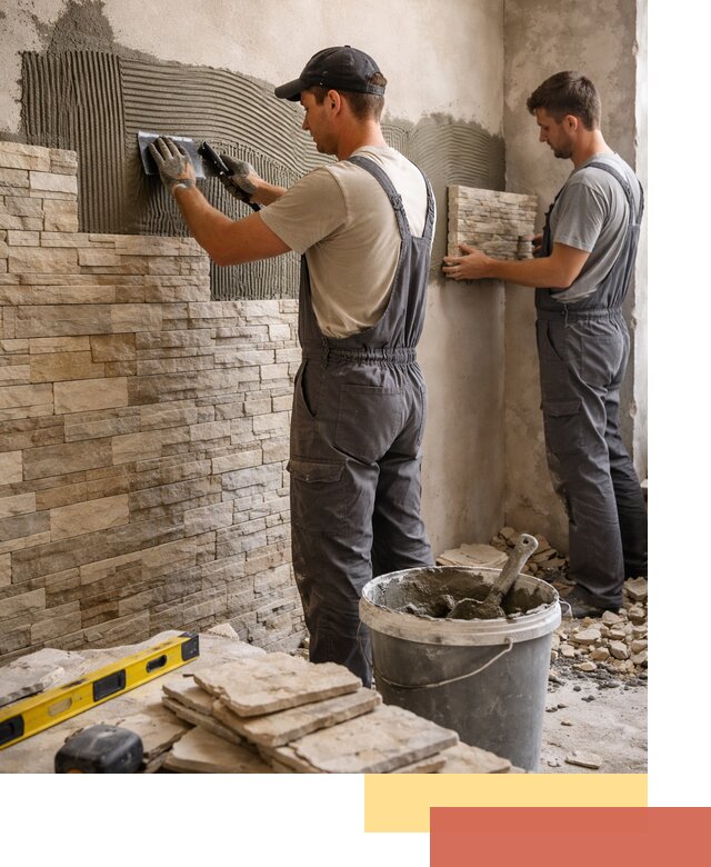 Монтаж искусственного камня в Борзе — облицовка стен и фасадов