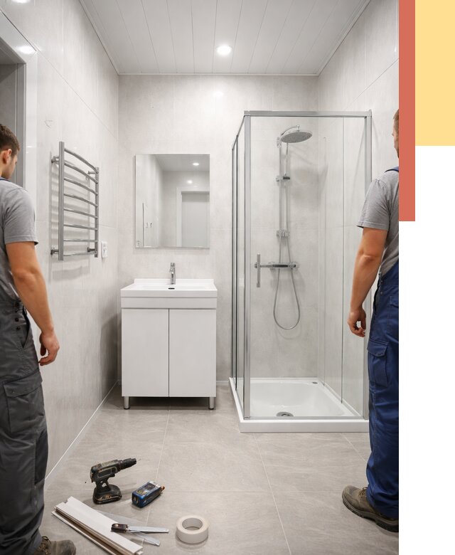 Отделка ванной комнаты панелями ПВХ в Борзе от 4635 руб. за м2 | ОТДЕЛОЧНИК-Бря