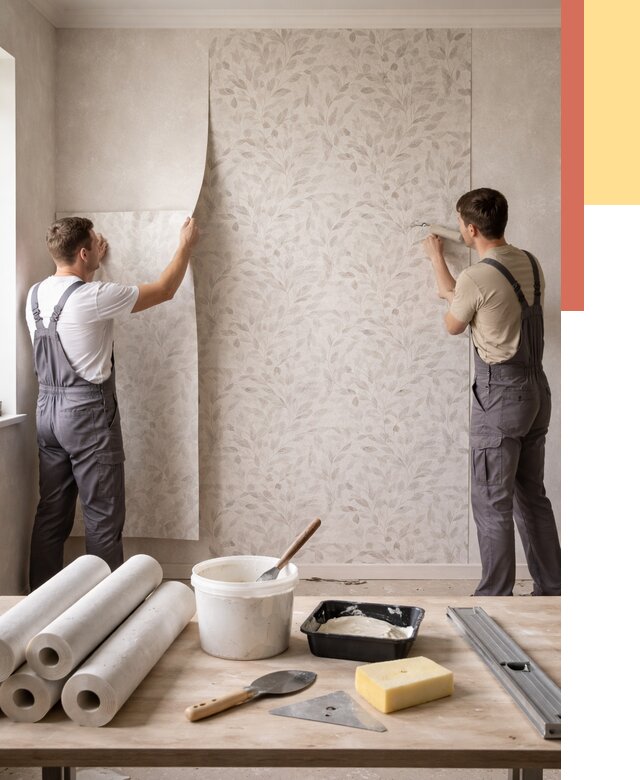 Поклейка обоев с подбором рисунка в Борзе от 3605 руб. | ОТДЕЛОЧНИК-Бря - быстро и недорого