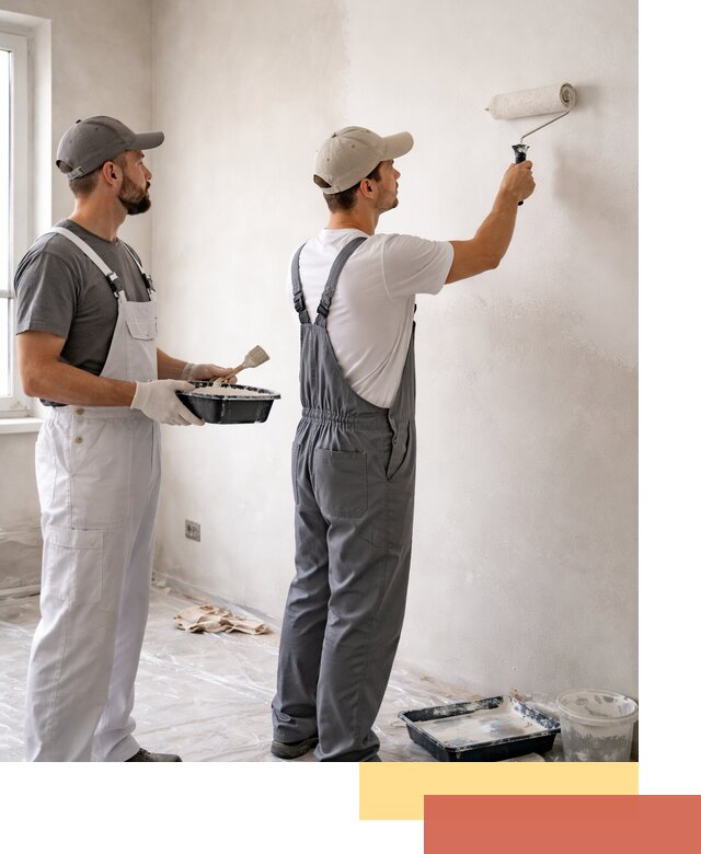 Покраска стен водоэмульсионной краской в Борзе