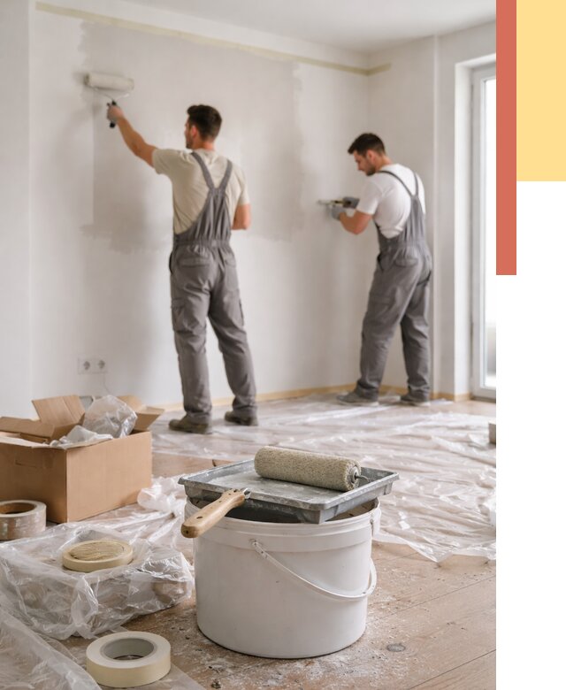 Покраска стен в квартире в Борзе от 2575 руб/м2 — быстро и недорого | ОТДЕЛОЧНИК-Бря