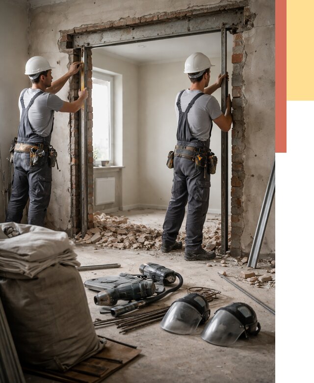 Расширение дверного проема в Борзе от 12876 руб. под ключ | ОТДЕЛОЧНИК-Бря