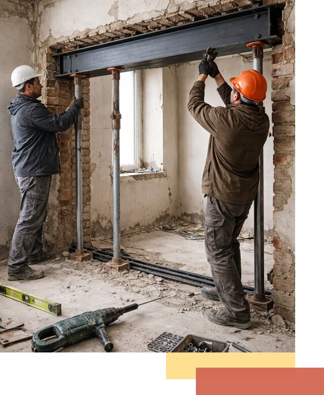 Усиление проема в стене в Борзе для расширения и безопасности