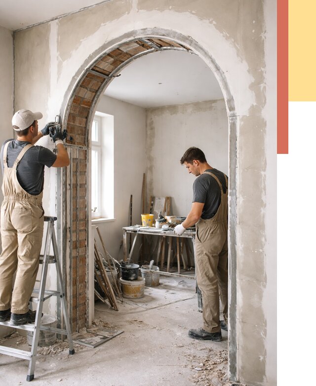 Устройство арочного проема в Борзе от 9786 руб. под ключ — быстро и недорого | ОТДЕЛОЧНИК-Бря