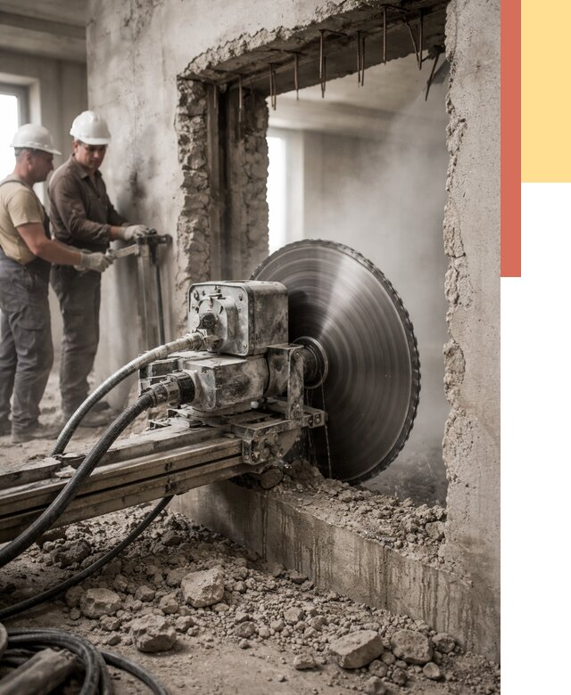 Алмазная резка проемов в Борзе от 4635 руб. быстро и недорого | ОТДЕЛОЧНИК-Бря