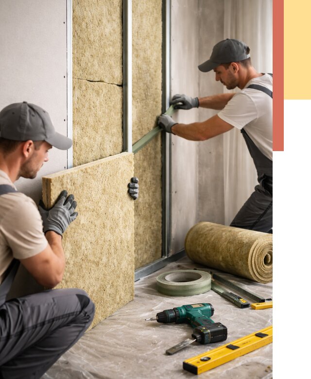 Шумоизоляция стен в Борзе под ключ от 1906 руб. | ОТДЕЛОЧНИК-Бря