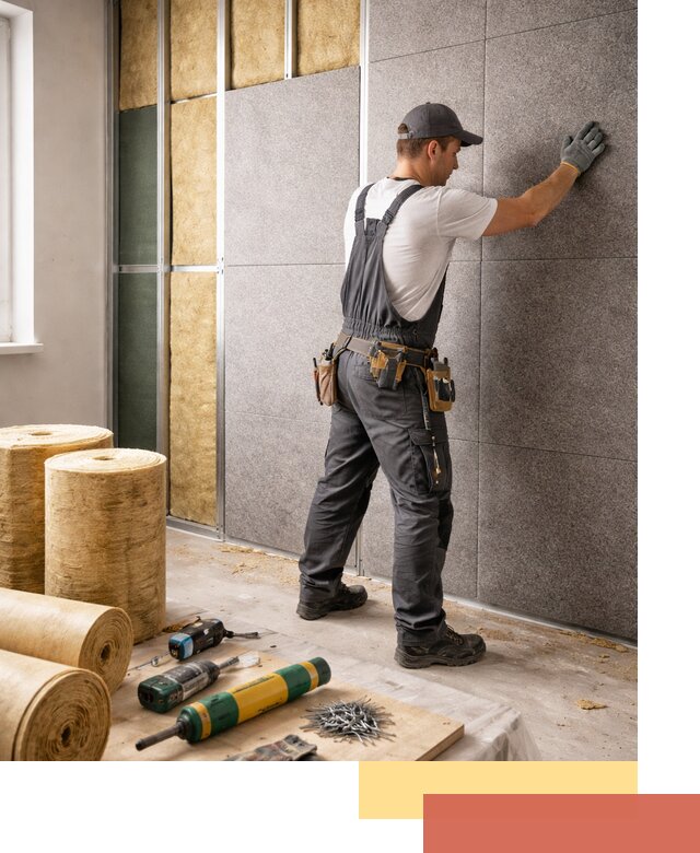 Профессиональная шумоизоляция стен в Борзе для квартиры и офиса