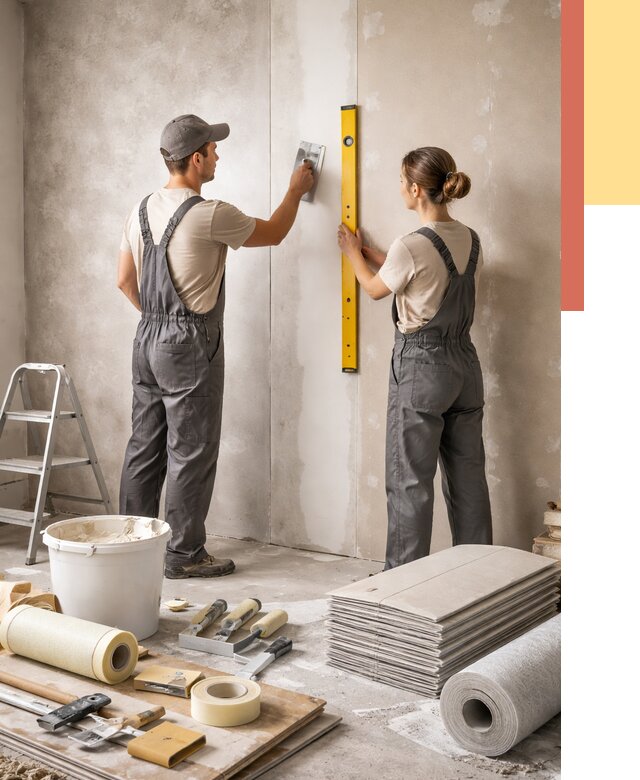 Отделка стен в Борзе от 1545 руб/м² — недорого, быстро, под ключ | ОТДЕЛОЧНИК-Бря