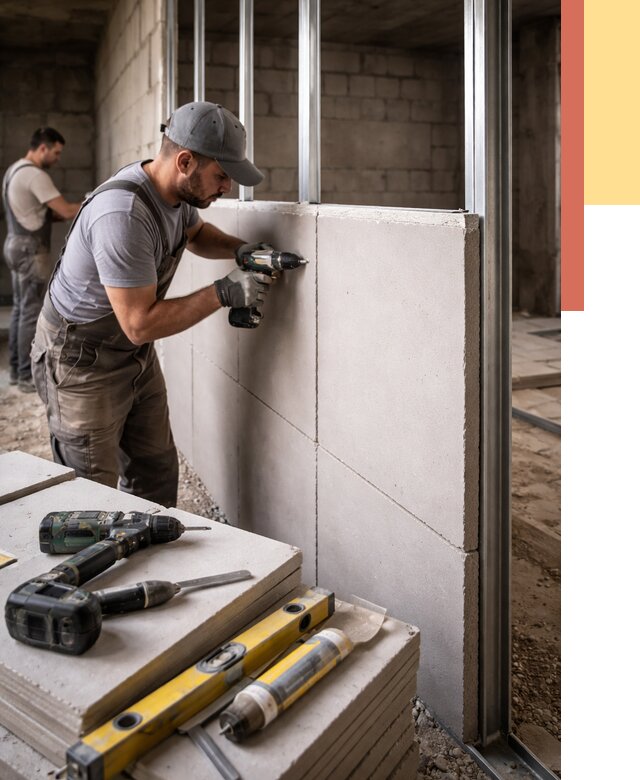 Кладка влагостойких перегородок ПГП в Борзе от 1236 руб. под ключ | ОТДЕЛОЧНИК-Бря