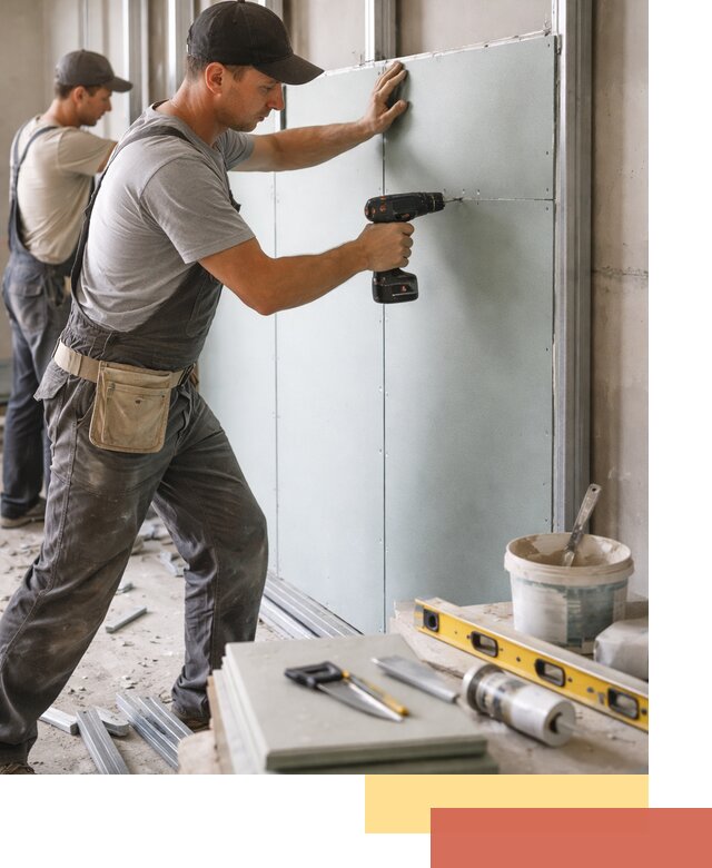 Кладка влагостойких перегородок ПГП в Борзе