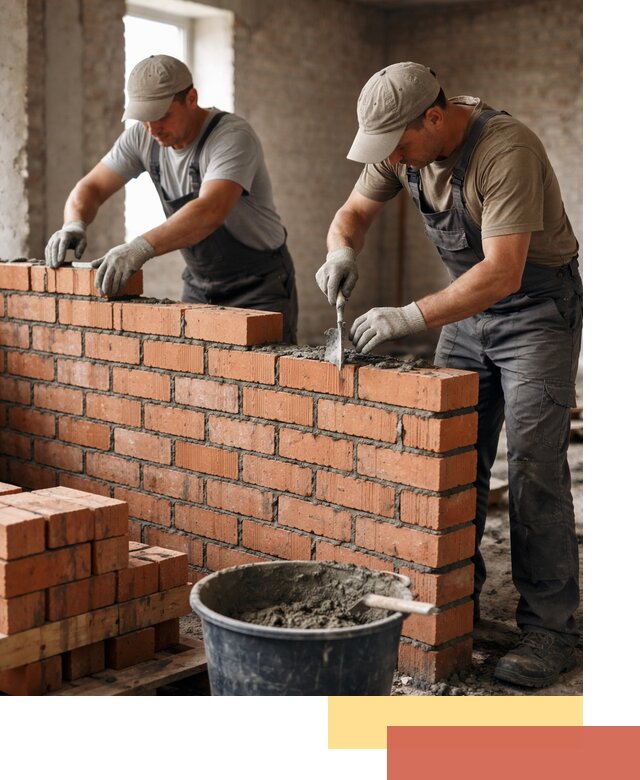 Кладка кирпичных перегородок под ключ в Борзе