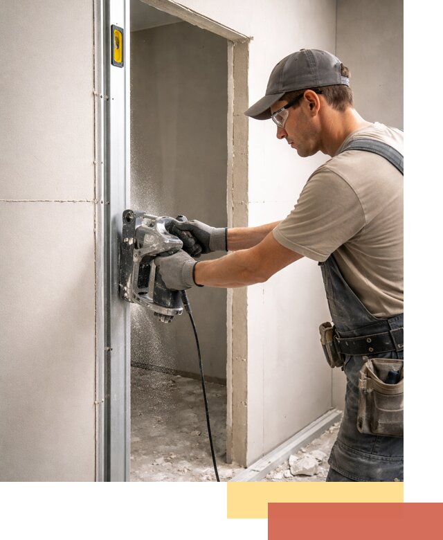 Устройство дверного проема в перегородке в Борзе