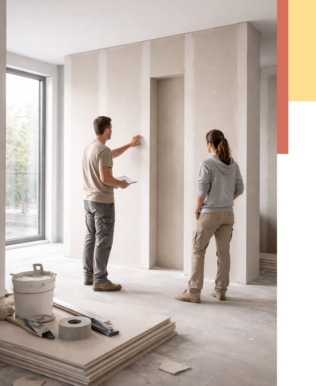 Зонирующая перегородка из гипсокартона в Борзе от 2884 руб. под ключ | ОТДЕЛОЧНИК-Бря