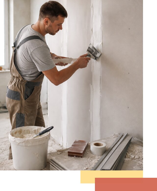 Шпаклевка перегородок из гипсокартона в Борзе качественно и быстро