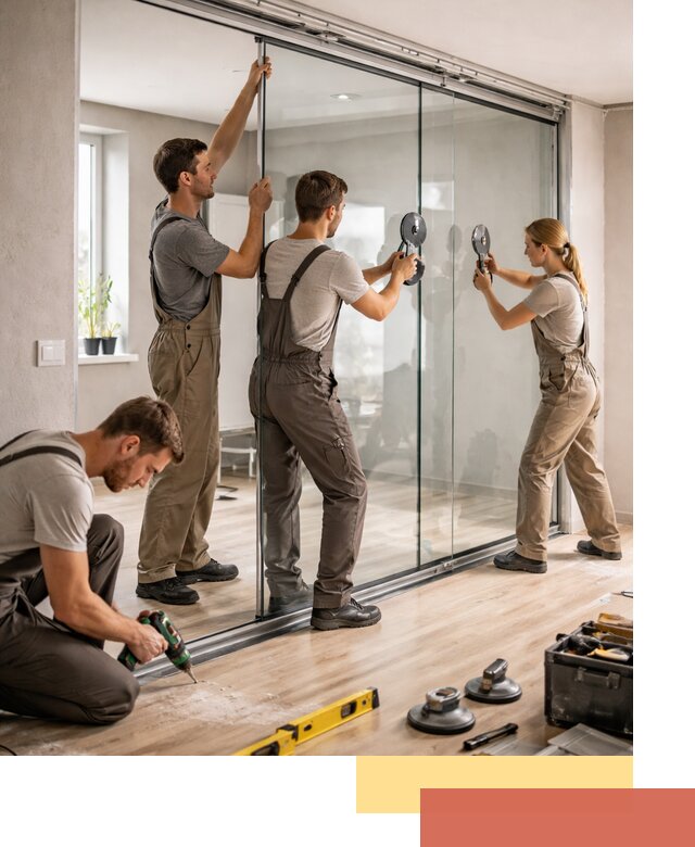 Изготовление стеклянных перегородок на заказ в Борзе