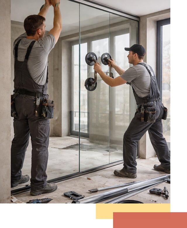 Цельностеклянные перегородки под ключ в Борзе