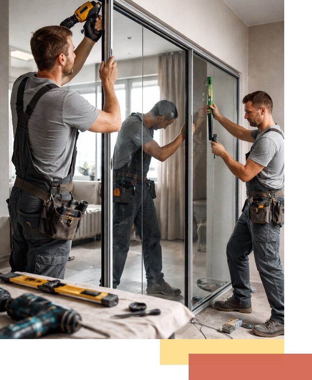 Каркасные стеклянные перегородки под ключ в Борзе