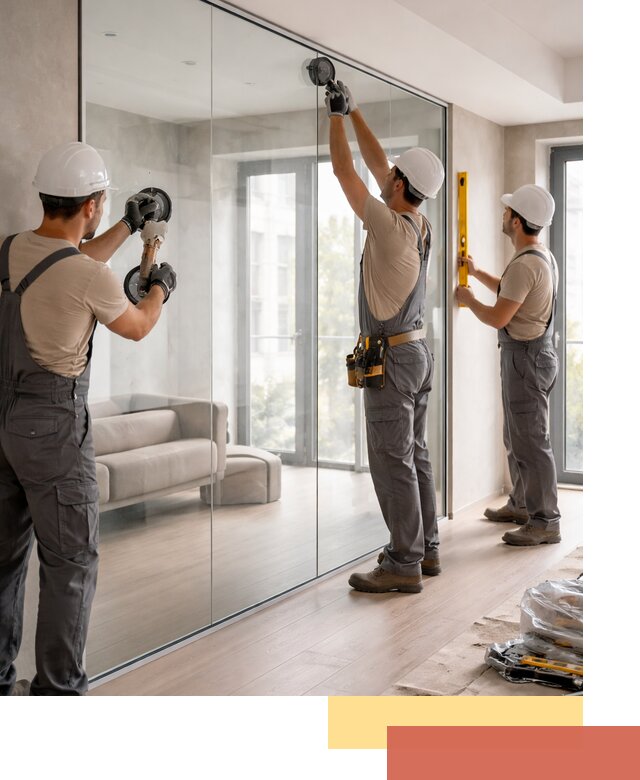 Перегородки из закаленного стекла в Борзе для офисов и квартир