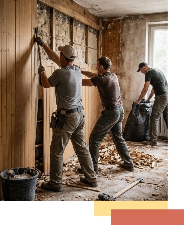 Демонтаж вагонки и вывоз материалов в Борзе