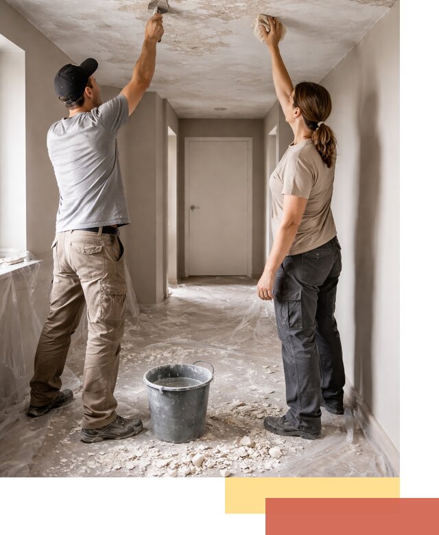 Удаление побелки с потолка в Борзе — быстро и аккуратно