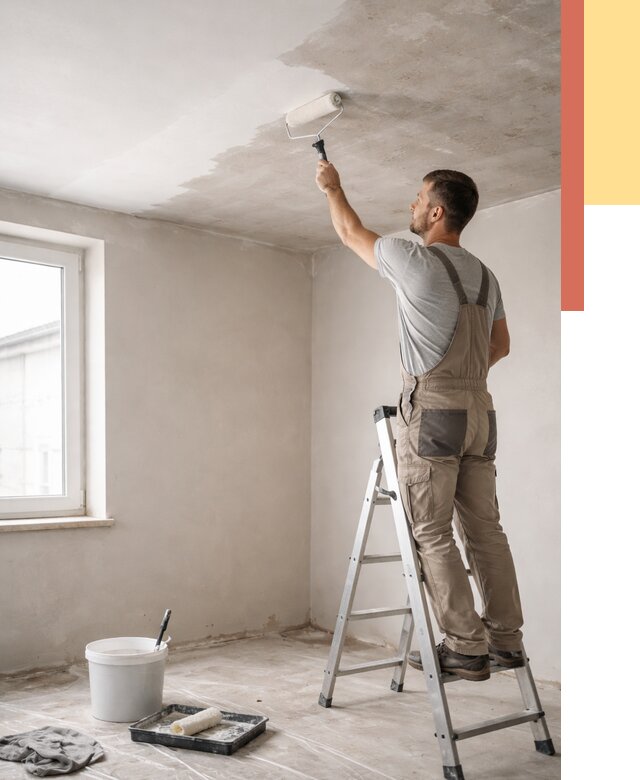 Грунтовка потолка в Борзе от 2575 руб. — быстро и недорого | ОТДЕЛОЧНИК-Бря